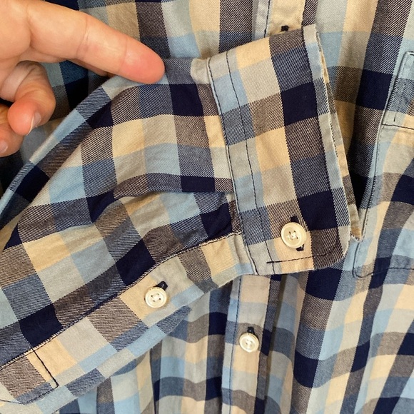 Frank & Oak Men’s Plaid Casual Button Down Preppy Business Caual - Picture 8 of 13